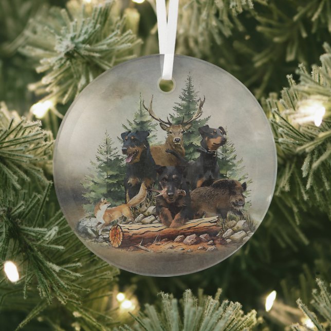Jagdterrier  glass tree decoration (Insitu)