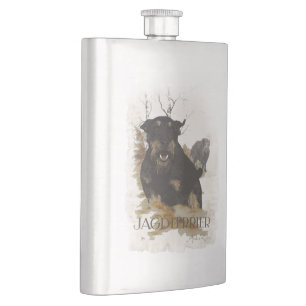 Jagdterrier hip flask