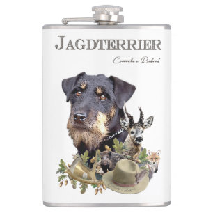Jagdterrier hip flask