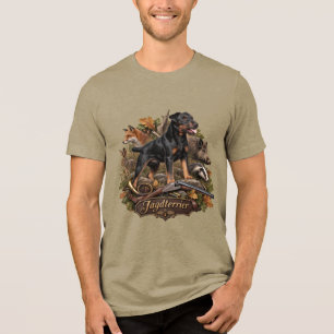 Jagdterrier- Hunting dog Tri-Blend Shirt