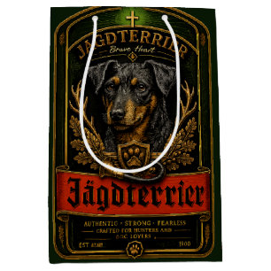 Jagdterrier , Hunting Logo Medium Gift Bag