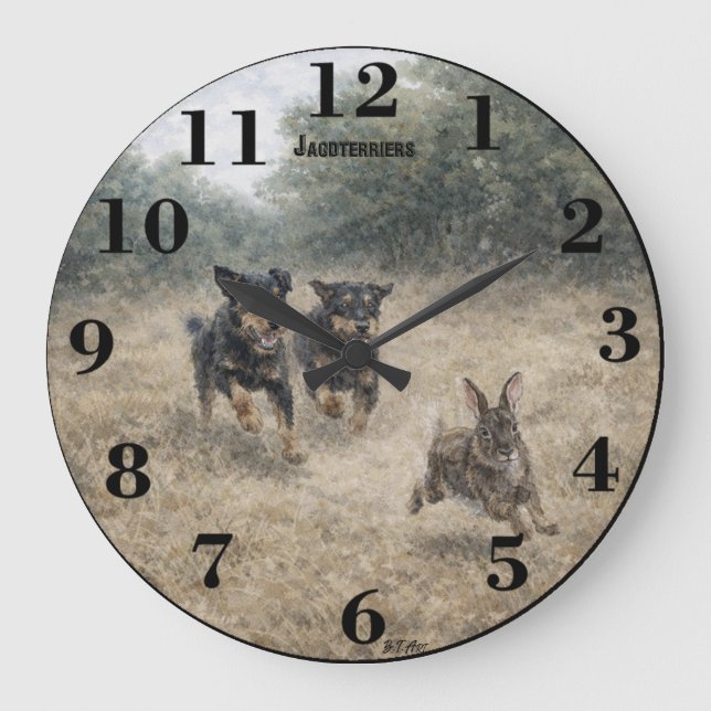 Jagdterrier  large clock (Front)
