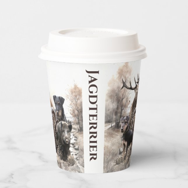 Jagdterrier Paper Cups (Left)