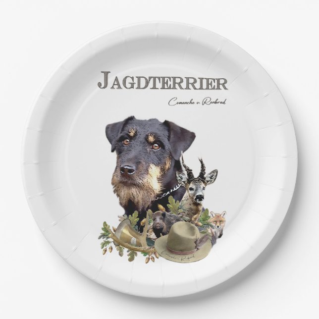 Jagdterrier  paper plate (Front)