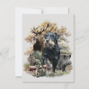 Jagdterrier postcard