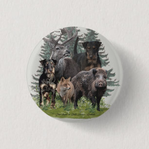 Jagdterrier Sticker 3 Cm Round Badge