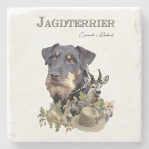 Jagdterrier stone coaster