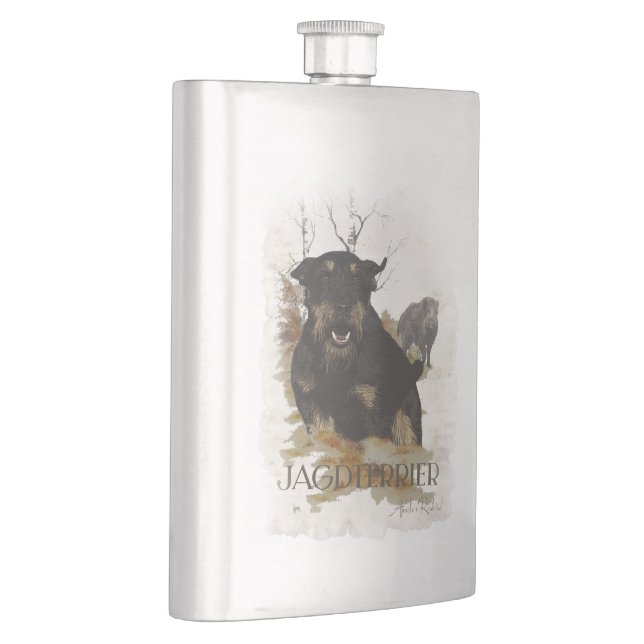 Jagdterrier T-Shirt Coffee Mug Ceramic Ornament Be Hip Flask (Right)