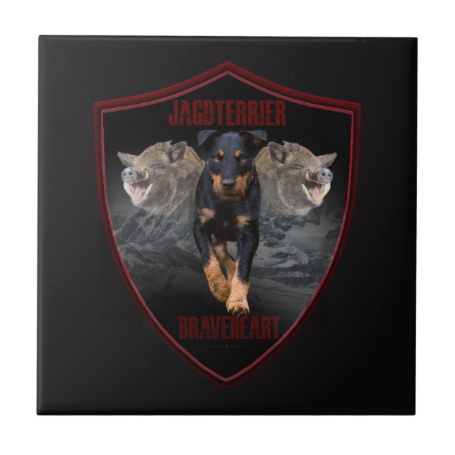 Jagdterrier Tapestry Poster Acrylic Print Keychain Ceramic Tile (Front)