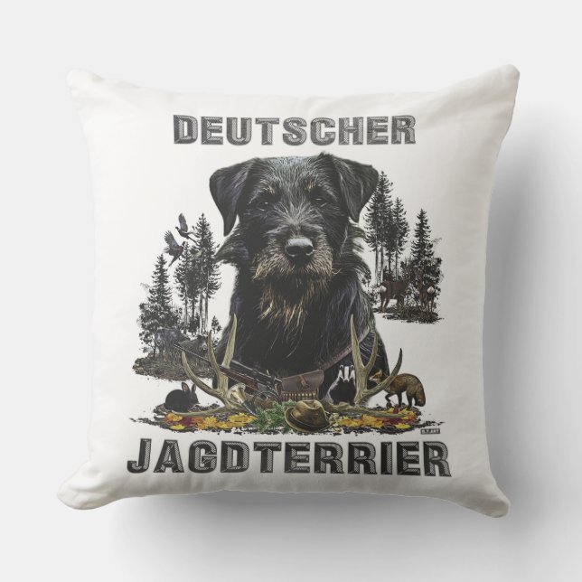 Jagdterrier -  versatile hunting dog     cushion (Front)
