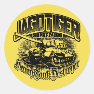 JAGDTIGER Classic Round Sticker Sticker