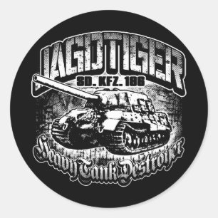 JAGDTIGER Classic Round Sticker Sticker