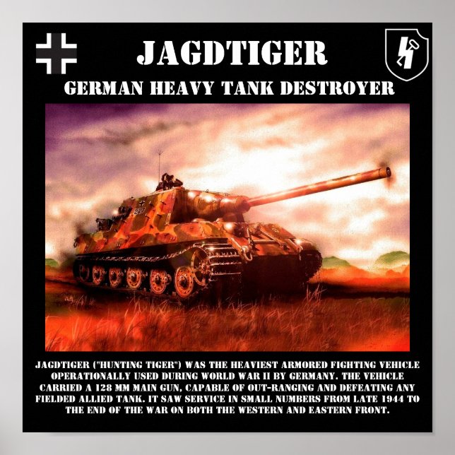 Jagdtiger German Tank Destroyer Print (Front)