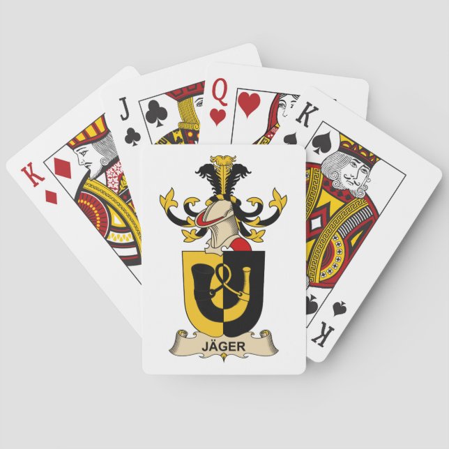Jäger Family Crest Playing Cards (Back)