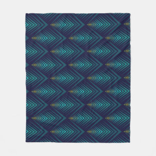 Jagged Edge: Dynamic Pattern Play Fleece Blanket