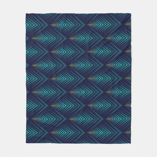 Jagged Edge: Dynamic Pattern Play Fleece Blanket (Front)