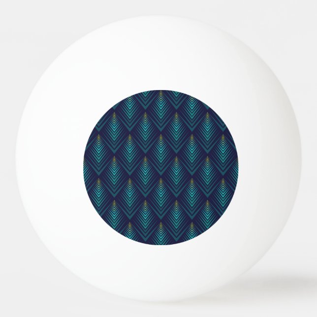 Jagged Edge: Dynamic Pattern Play Ping Pong Ball (Front)