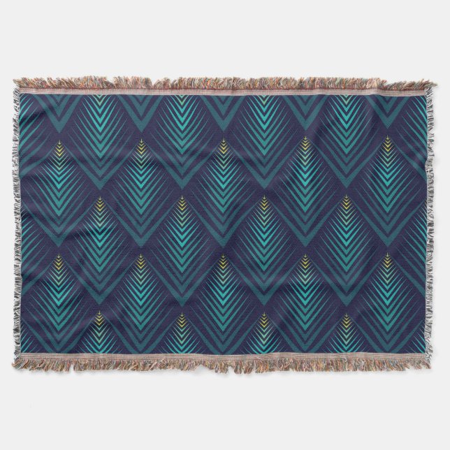Jagged Edge: Dynamic Pattern Play Throw Blanket (Front)