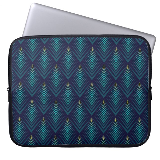 Jagged edge pattern laptop sleeve (Front)
