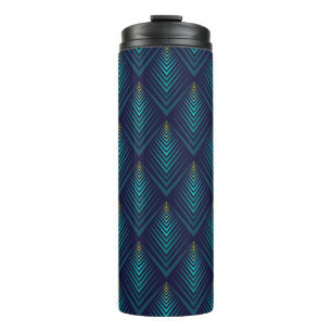 Jagged edge pattern thermal tumbler