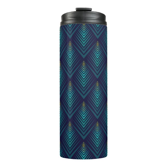 Jagged edge pattern thermal tumbler (Front)