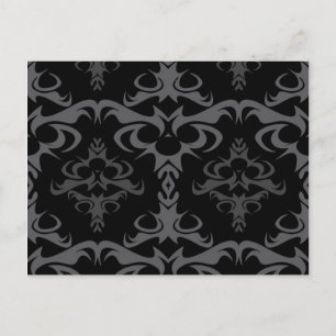 Jagged Heavy Metal Pattern Postcard