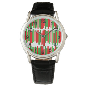 Jagged Lines – Red and Green Watch