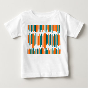 Jagged Lines – Teal and Orange Baby T-Shirt