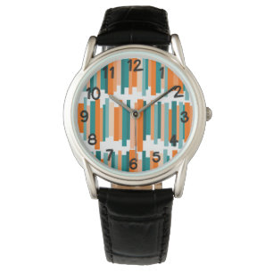Jagged Lines – Teal and Orange Watch