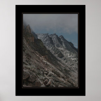 Jagged Longs Peak Trail (no text) Poster