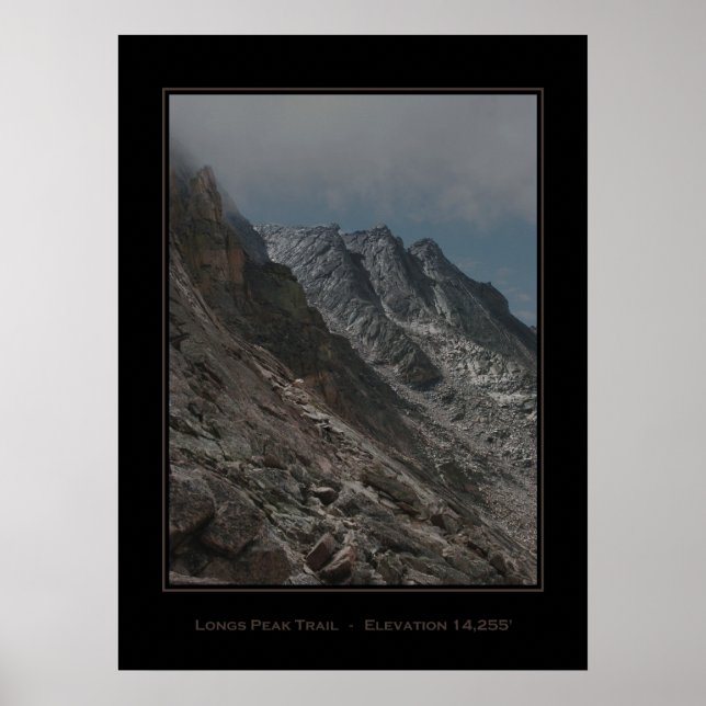 Jagged Longs Peak Trail Poster (Front)