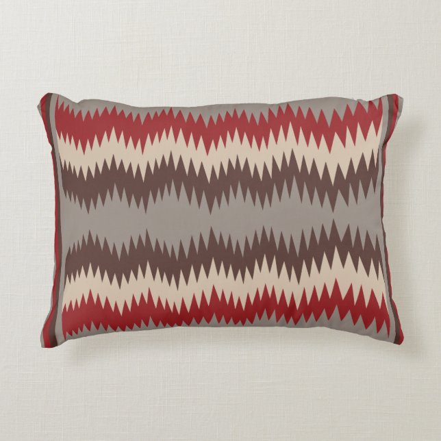 Jagged Navajo Accent Pillow (Front)