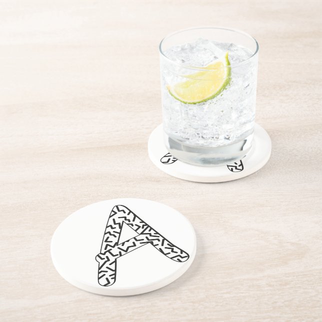 Jagged Pattern A Coaster (Side)