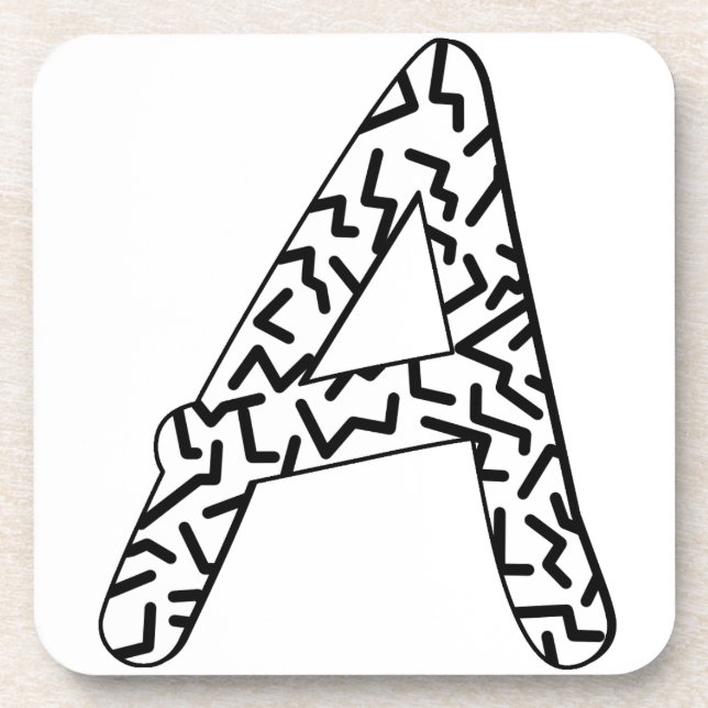 Jagged Pattern A Coaster (Front)