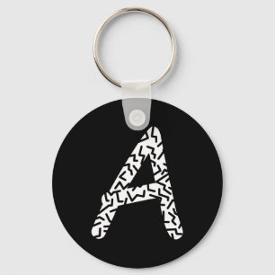 Jagged Pattern A Key Ring