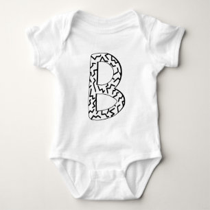 Jagged Pattern B Baby Bodysuit