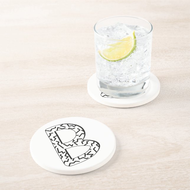 Jagged Pattern B Coaster (Side)