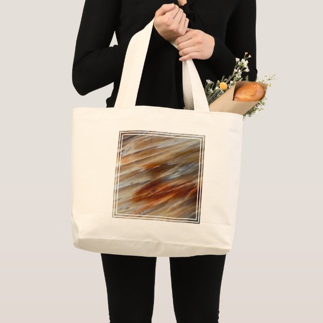 Jagged Petrified Wood Large Tote Bag (Front (Product))