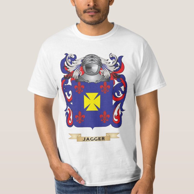 Jagger Coat of Arms (Family Crest) T-Shirt (Front)