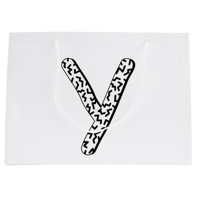 Jaggy Y Large Gift Bag (Front)
