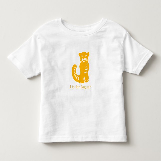 Jaguar Animal Alphabet Toddler T-Shirt (Front)