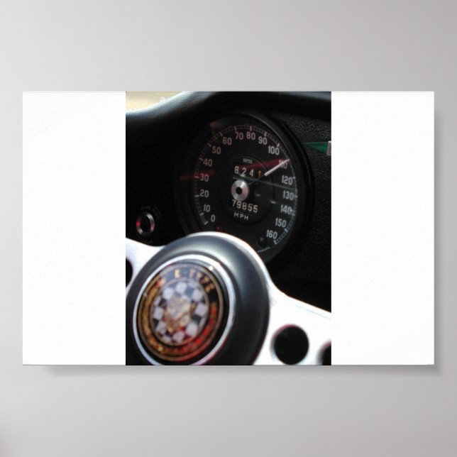 Jaguar At Speed Poster (Front)