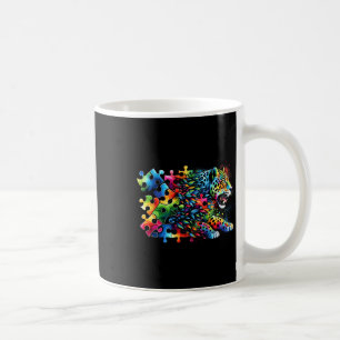 Jaguar Autism Awareness Month Autistic Colourful Coffee Mug