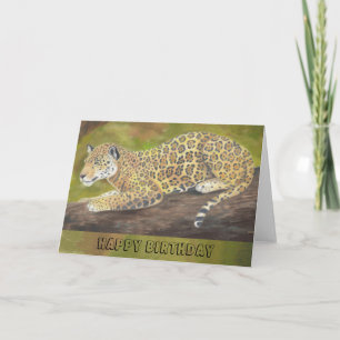 Jaguar birthday card