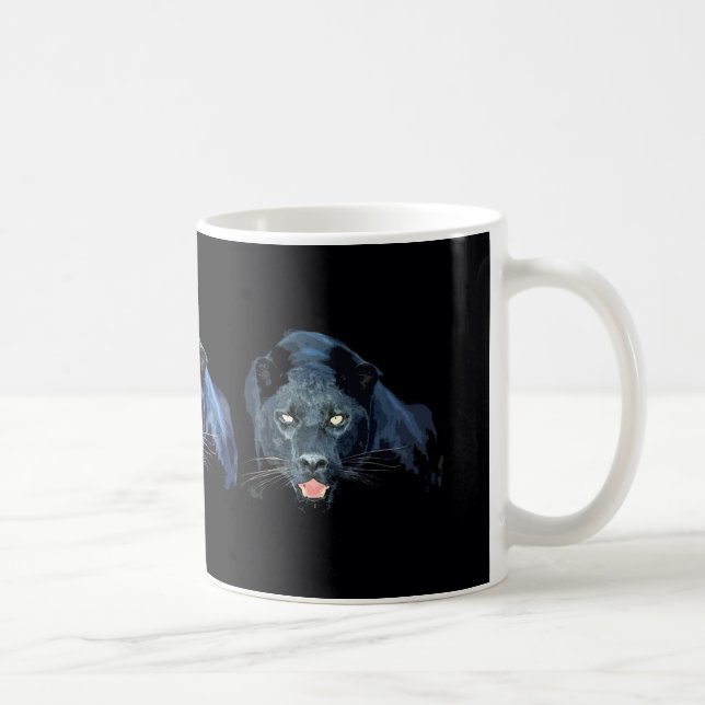 Jaguar - Black Panther Coffee Mug (Right)