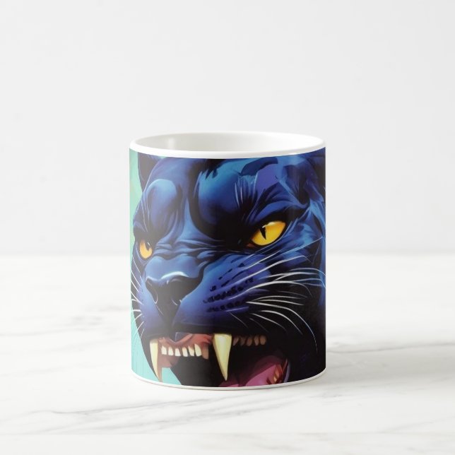 Jaguar - Black Panther  Coffee Mug (Center)