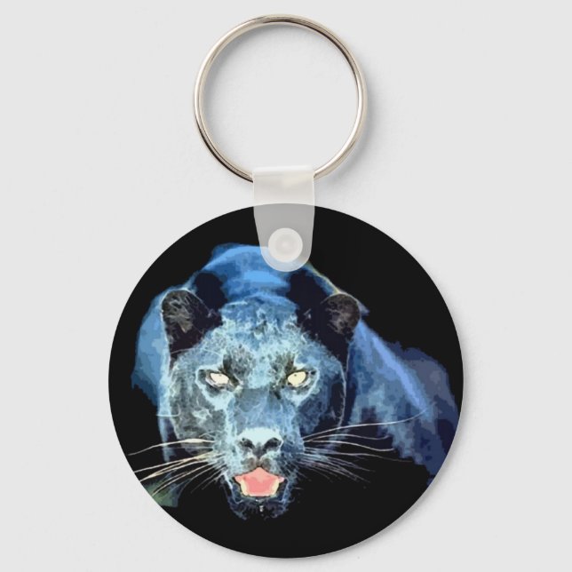 Jaguar - Black Panther Key Ring (Front)