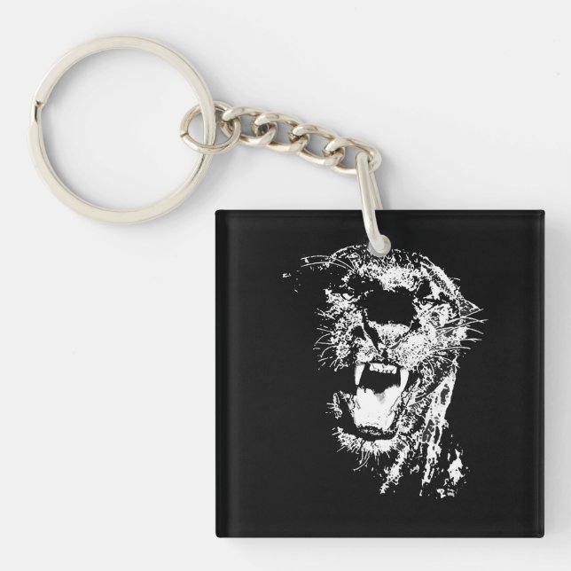 Jaguar - Black Panther Key Ring (Front)