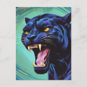 Jaguar - Black Panther  Postcard