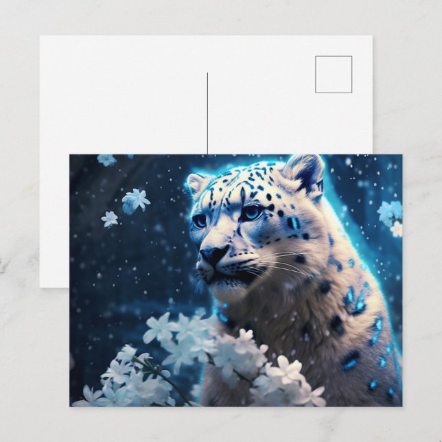 Jaguar Blue Light Postcard (Front/Back)